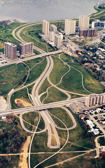 Though somewhat unrelated, this aerial photo from c. 1977 gives some context to the eastern edge of the property. Source: Lost Ottawa