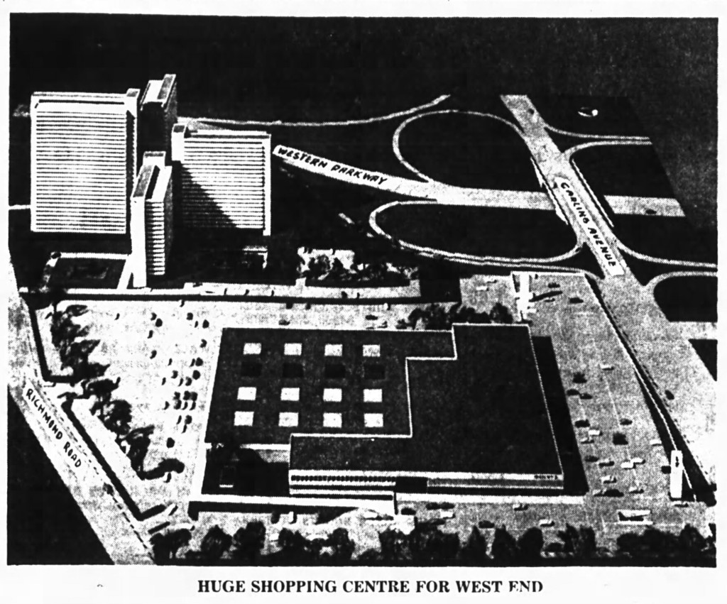 Modern. Convenient. Huge. Lincoln Fields would make Carlingwood a distant memory. Source: Ottawa Journal, November 15, 1965, Page 1.