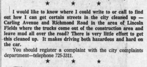 Those were early days. Source: Ottawa Journal, November 29, 1971, Page 40.
