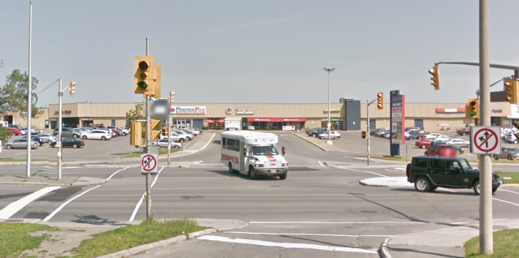 Connaught at Carling today. Source: Google Maps (Street View), 2012.